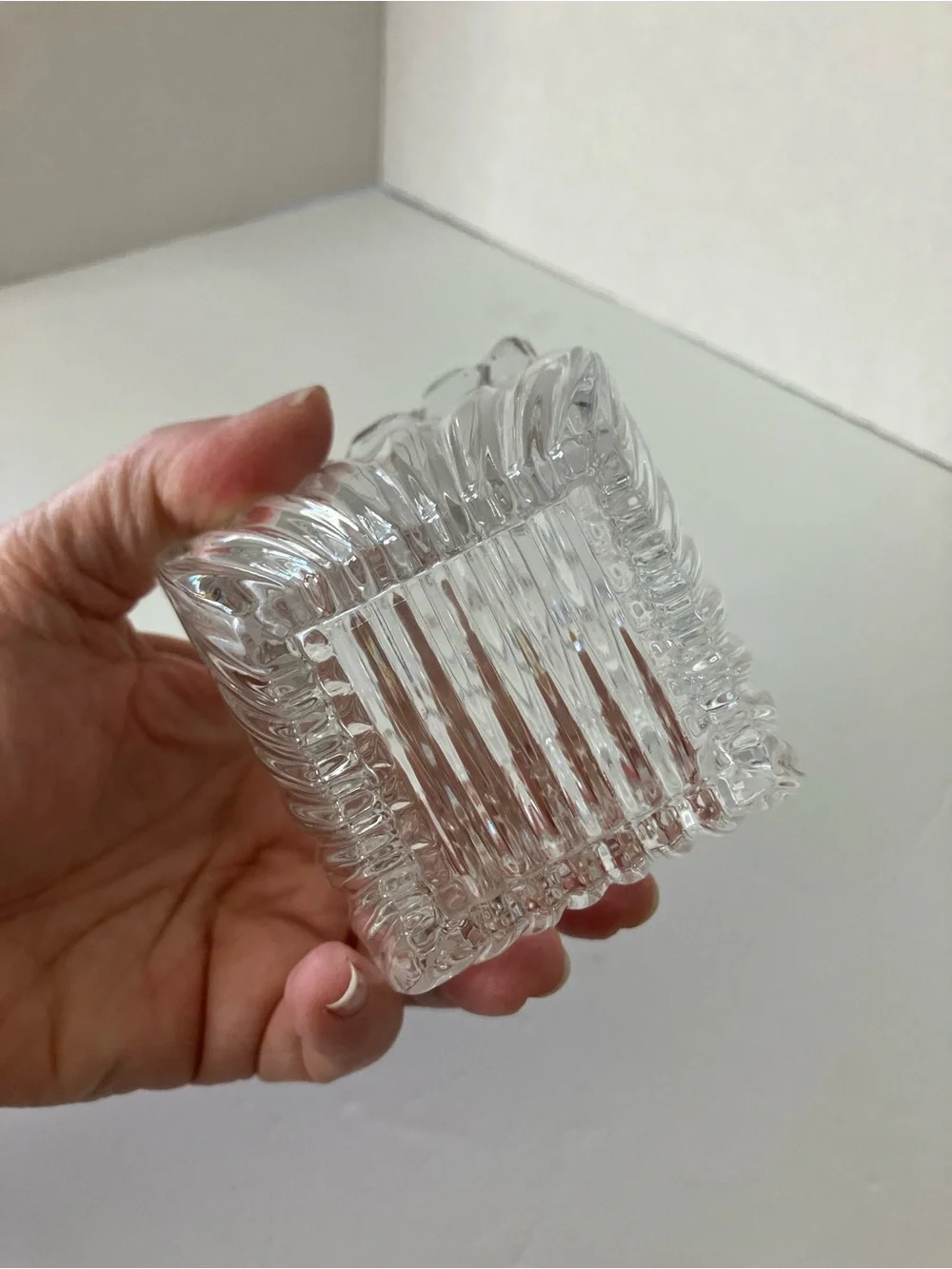 Fifth Avenue Crystal Alexandria Sq Candy Dish